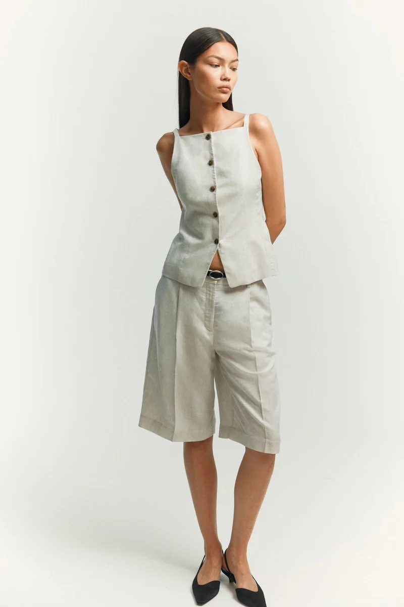 H&M Linen-blend waistcoat
